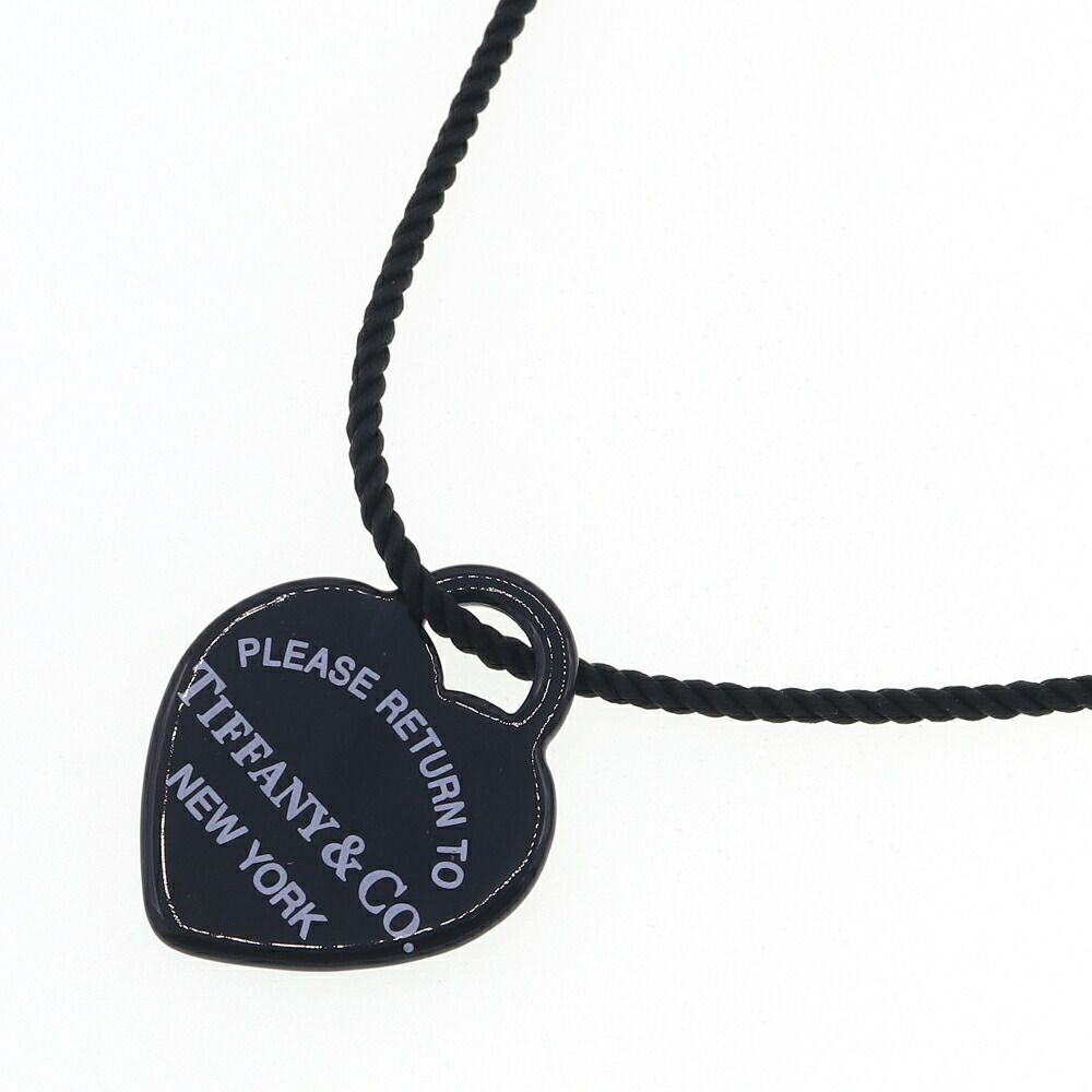 Tiffany Co to necklace heart pendant black sterling silver Accessory choker logo